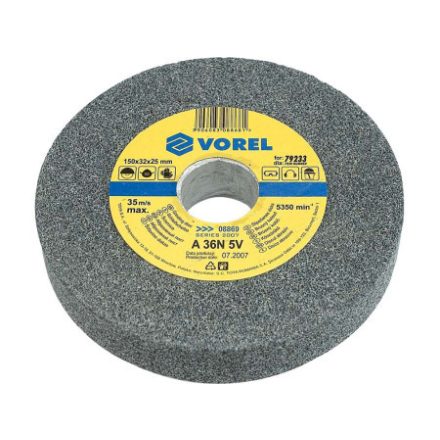 VOREL Schleifscheibe 150 x 32 x 25 mm feine Körnung