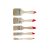 Pinselset mit 5-teiligem Holzgriff 0,5-2,5"