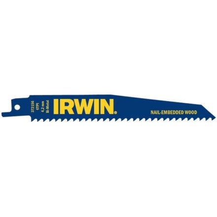 IRWIN Säbelsägeblatt 150 mm/6TPI Holz Bimetall (5 Stück)