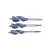 IRWIN Holzbohrer-Set 3-teiliger Bit Blue Groove 6x (20-22-25 mm)