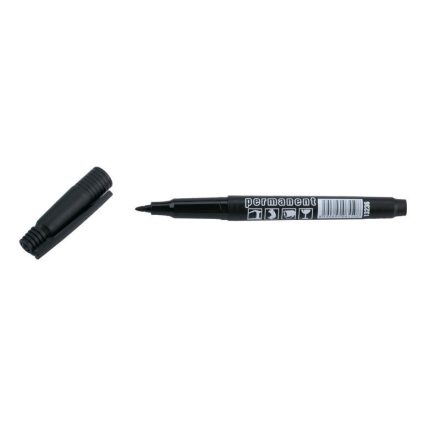 Marker fühlte sich schwarz dünn an