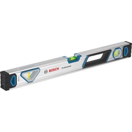 BOSCH Profi Wasserwaage Aluminiumgehäuse 600 mm, Spiegelwasserwaage