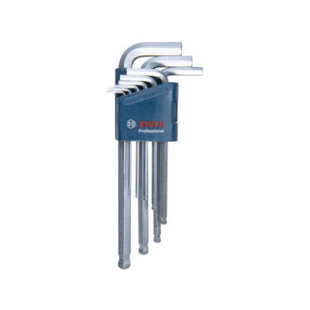 BOSCH Kugelkopf-Inbusschlüsselsatz 9-teilig 1,5-10 mm S2