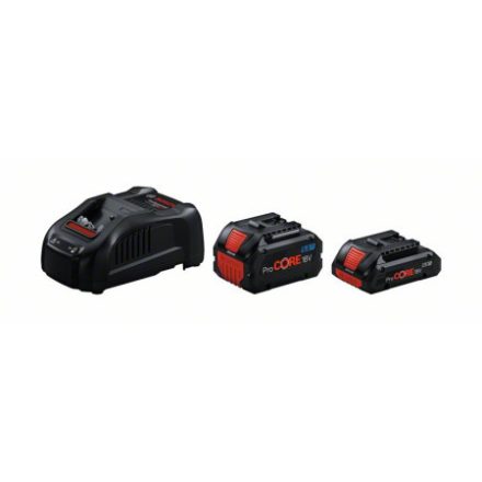 BOSCH Akku-Set ProCORE 18 V / 1 x 4,0 Ah Akku + 1 x 5,5 Ah Akku + GAL 1880 CV Schnellladegerät