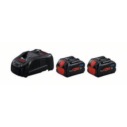BOSCH Akku-Set ProCORE 18 V / 2 x 5,5 Ah Akku + GAL 1880 CV Schnellladegerät