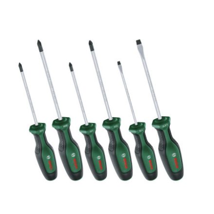 BOSCH Schraubendreher-Set 6-teilig S2 (PH, PZ, SL)