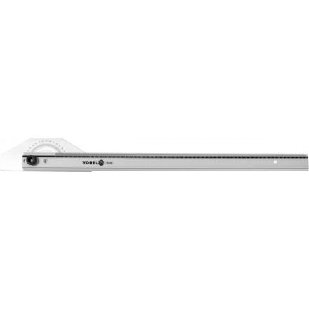 VOREL Winkelmesser und Lineal 0-180° 600 mm Aluminium