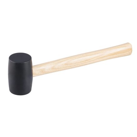 Gummihammer 400 g, Holzstiel 55 mm