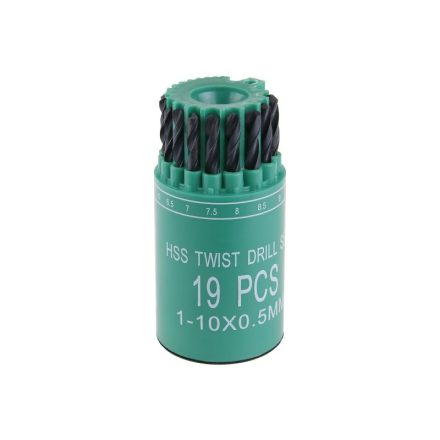 Schraubenbohrer-Set HSS 19-teilig 1,0-10,0 mm