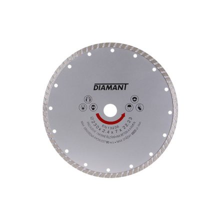 DIAMANT Diamant-Trennscheibe 230 x 2,4 x 7,0 x 22,2 mm Turbo