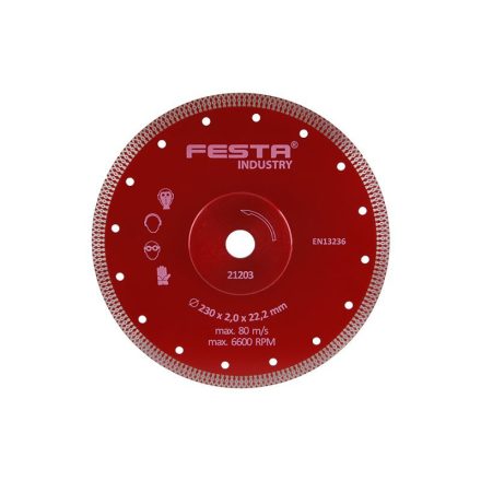 FESTA Diamant-Trennscheibe 200 x 2,0 x 25,4 mm Turbo