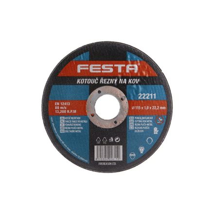 FESTA Trennscheibe für Metall 115 x 1,0 x 22,2 mm
