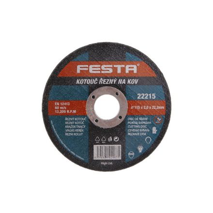 FESTA Trennscheibe für Metall 115 x 2,0 x 22,2 mm