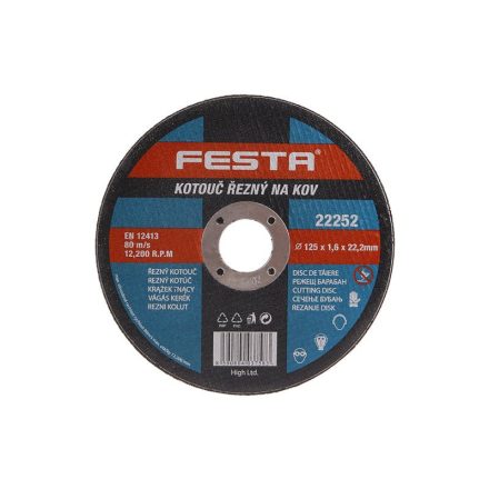 FESTA Trennscheibe für Metall 125 x 1,6 x 22,2 mm