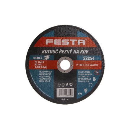 FESTA Trennscheibe für Metall 180 x 1,6 x 22,2 mm