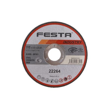 FESTA INDUSTRY Trennscheibe für Metall 115 x 2,0 x 22,2 mm