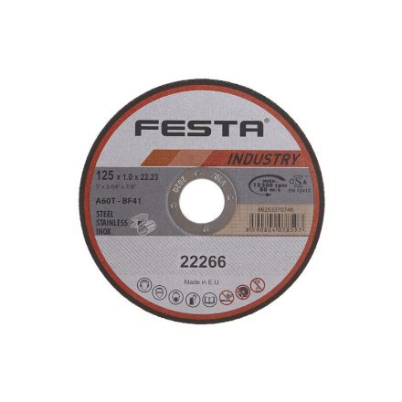 FESTA INDUSTRY Trennscheibe für Metall 125 x 1,0 x 22,2 mm