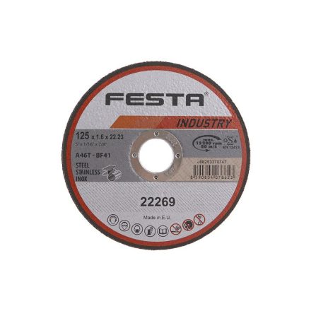 FESTA INDUSTRY Trennscheibe für Metall 125 x 1,6 x 22,2 mm