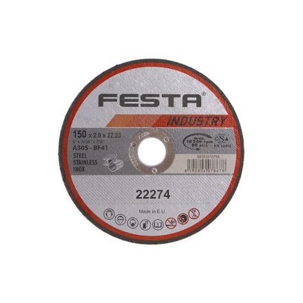 FESTA INDUSTRY Trennscheibe für Metall 150 x 2,0 x 22,2 mm
