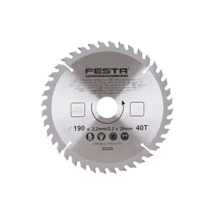 FESTA Sägeblatt für Holz 190 x 30 x 2,2 mm / 40Z