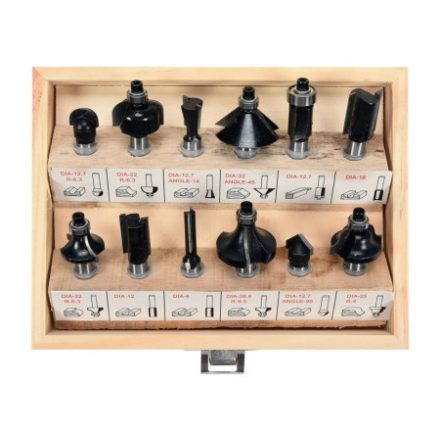 VOREL Oberfräser-Set 12-teilig 8 mm