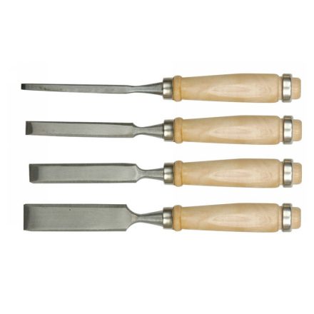 Holzmeißel-Set 4-teilig mit Holzgriff DIY