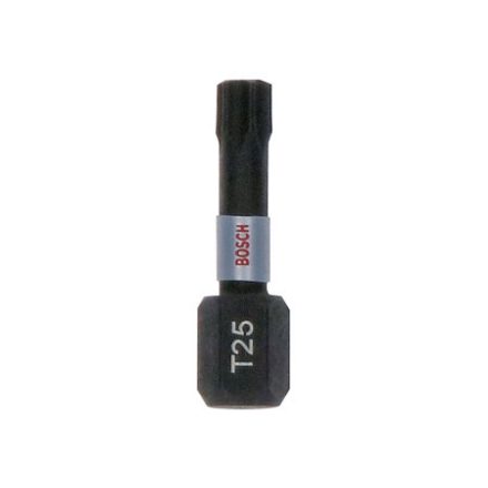 BOSCH Bithegy Torx T25 x 25 mm 1/4" Tic Tac im Karton Impact Control (25 Stück)
