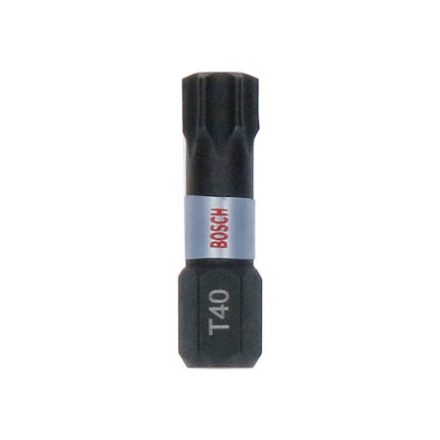 BOSCH Bithegy Torx T40 x 25 mm 1/4" Tic Tac im Karton Impact Control (25 Stück)