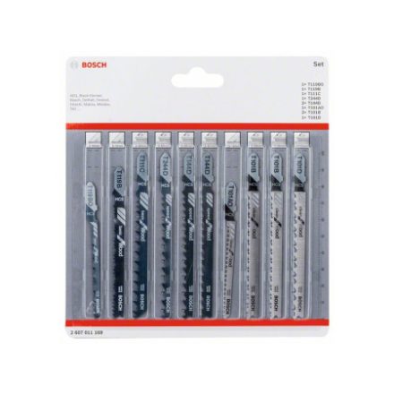 BOSCH Decoupage-Sägeblatt-Set 10-teilig T-Klemme für Holz