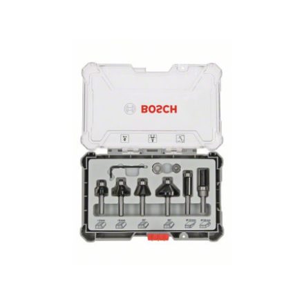BOSCH Kanten- und Profilfräser-Set 6-teilig mit 8 mm Aufnahme