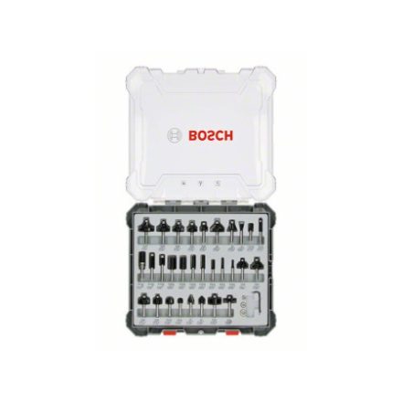 BOSCH Fräser-Set Aufnahme: 8 mm, 30 Stück