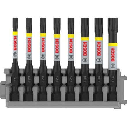 BOSCH PRO Bit-Spitzen-Set, 8 Teile 55 mm (T15, T20 x 2, T25 x 2, T30 x 2, T40) Pick & Click