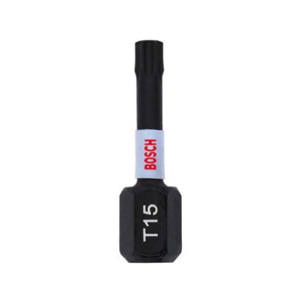 BOSCH Bitspitze Torx T15 x 25 mm 1/4" Impact Control (2 Stück)