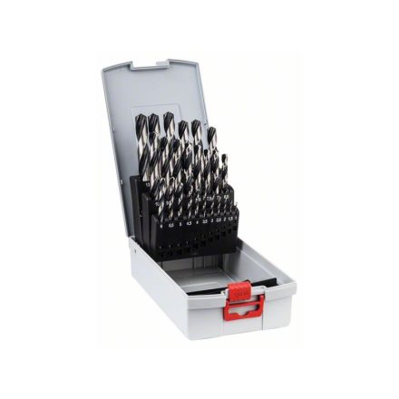 BOSCH Schraubenbohrer ProBox Set 25-teilig 1,0-13,0 mm HSS PointTeQ
