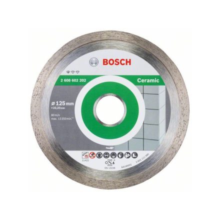 BOSCH Diamanttrennscheibe 125 x 1,6 x 7,0 x 22,2 mm durchgehend Standard für Keramik