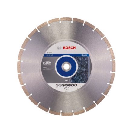 BOSCH Diamanttrennscheibe 350 x 3,1 x 10 x 20,0/25,4 mm segmentiert Standard for Stone