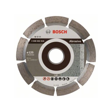 BOSCH Diamant-Trennscheibe 125 x 1,6 x 10,0 x 22,2 mm segmentiert Profi für Schleifmittel