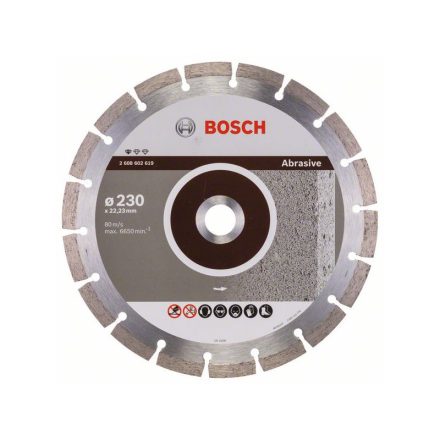 BOSCH Diamant-Trennscheibe 230 x 2,3 x 10,0 x 22,2 mm segmentiert Professional für Schleifmittel