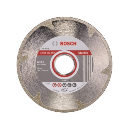 BOSCH Diamanttrennscheibe 115 x 2,2 x 3,0 x 22,2 mm kontinuierlich Best for Marble