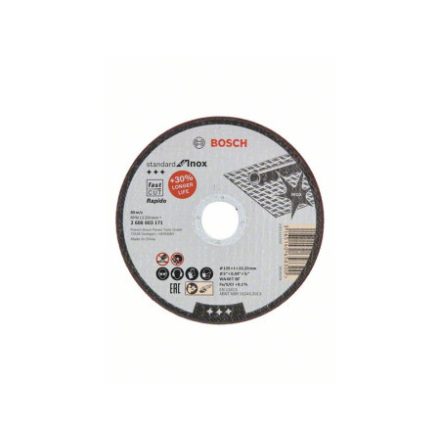 BOSCH Trennscheibe für Metall 125 x 1,0 x 22,2 mm Inox gerade WA 60 T BF Rapido