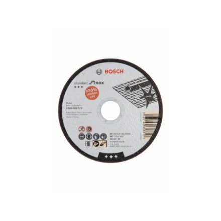 BOSCH Trennscheibe für Metall 125 x 1,6 x 22,2 mm gerade Inox WA 60 T BF