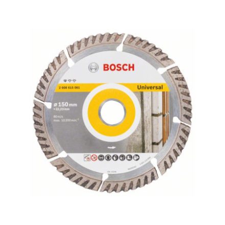 BOSCH Diamant-Trennscheibe 150 x 2,4 x 10 x 22,2 mm segmentiert Standard für Universal