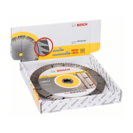 BOSCH Diamant-Trennscheibe 230 x 2,6 x 10 x 22,2 mm segmentiert Standard für Universal (10 Stück)
