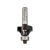 BOSCH Hartmetall-Abrundfräser mit Kugellager 24,7 (r=6 mm) x 13,2 x 53 x 8 mm