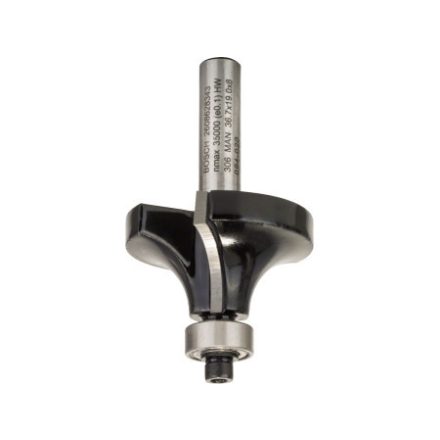 BOSCH Hartmetall-Viertelstabfräser mit Kugellager 36,7 (r=12 mm) x 19 x 60 x 8 mm