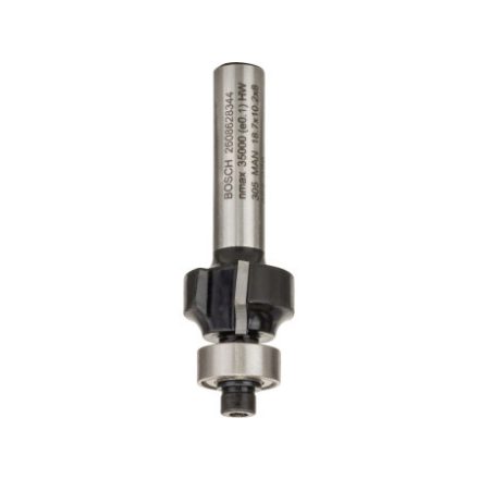BOSCH Hartmetall-Rundfräser mit Kugellager 18,7 (r=3 mm) x 10,2 x 53 x 8 mm