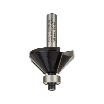 BOSCH Hartmetall Kegelstirnfräser mit Kugellager 35,0 x 11 x 15 x 56 x 8 mm / 45°