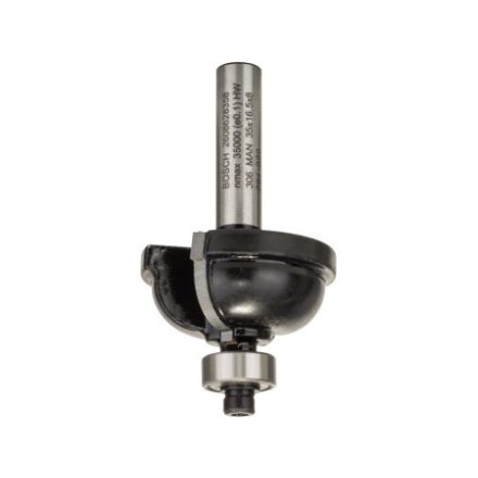 BOSCH Hartmetall-"F"-Profilfräser mit Kugellager 35,0 (r=9,5 mm) x 16,2 x 59 x 8 mm