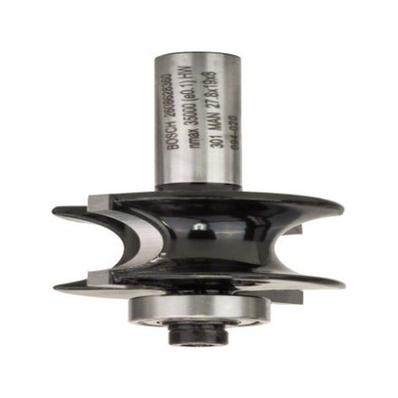 BOSCH Hartmetall-Halbrundfräser mit Kugellager 27,8 (r=6 mm) x 19 x 63 x 8 mm