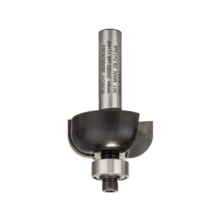 BOSCH Hartmetall-Hohlkehlfräser mit Kugellager 28,7 (r=8 mm) x 13 x 54 x 8 mm